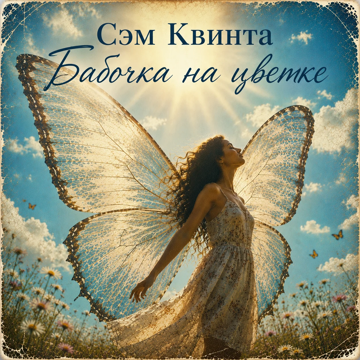 Бабочка на цветке